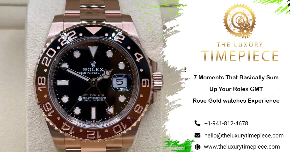 Rolex GMT Rose Gold watches