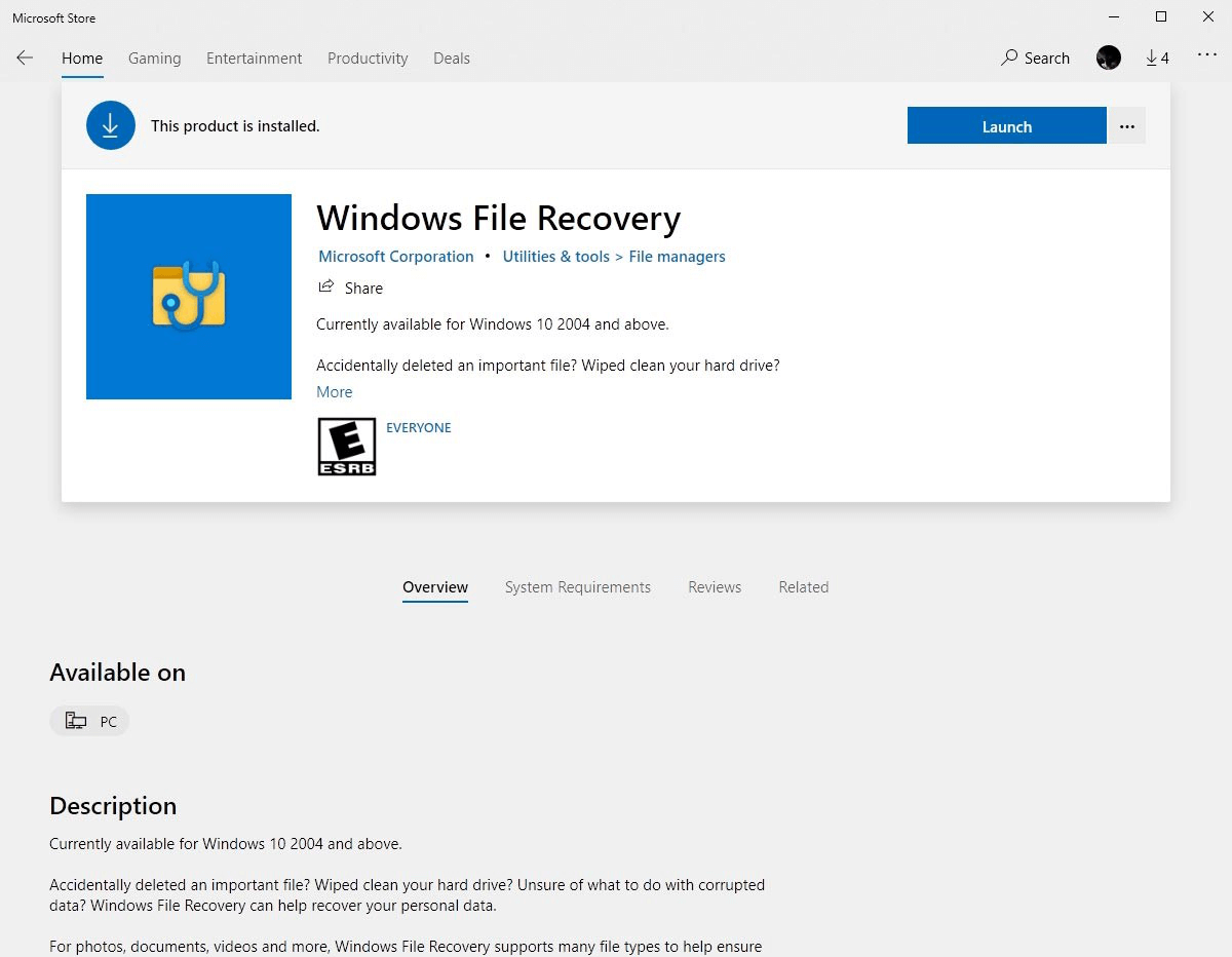 Recover Deleted Files