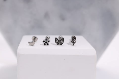 Flat back stud earrings
