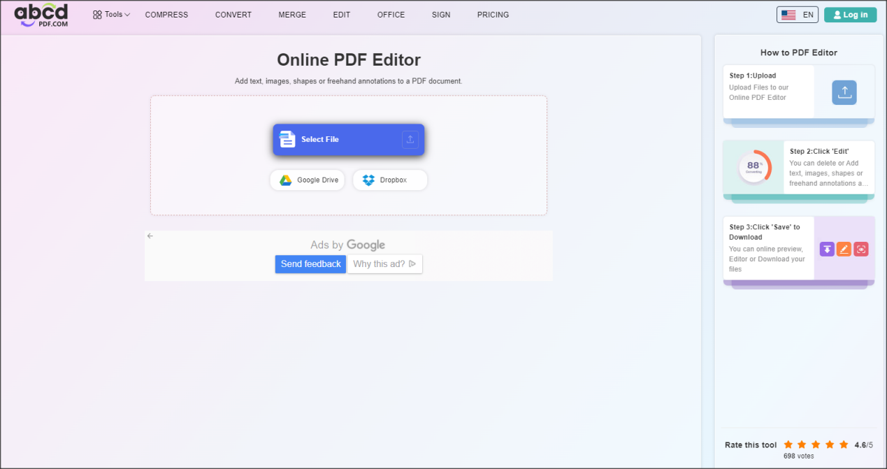 Online pdf editor