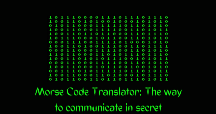 Morse Code Translator