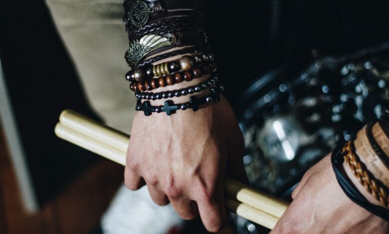 mens wooden bracelet